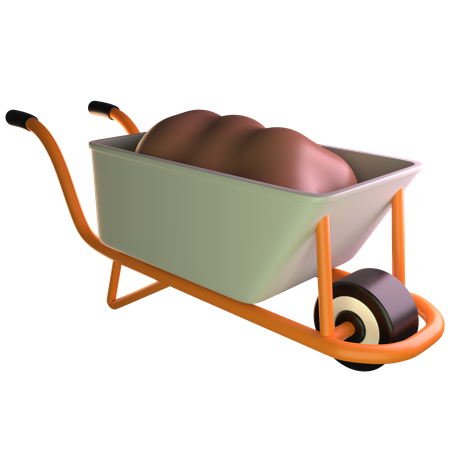 Sand Cart  3D Icon