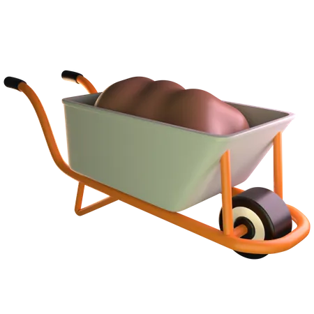 Sand Cart  3D Icon