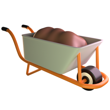 Sand Cart  3D Icon