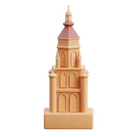 Sand castle  3D Icon