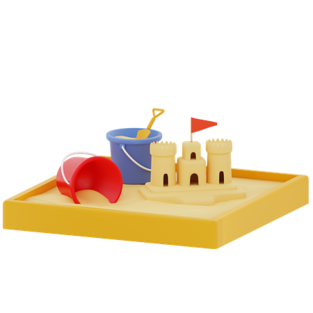 Sand Castle  3D Icon