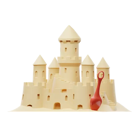 Sand Castle 3D Icon