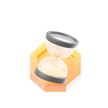 Sand Clock 3D Icon