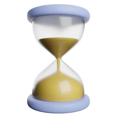 Sand Timer Hourglass 3D Icon