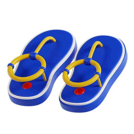 Sandal 3 D Travel And Holiday Illustration 3D Icon
