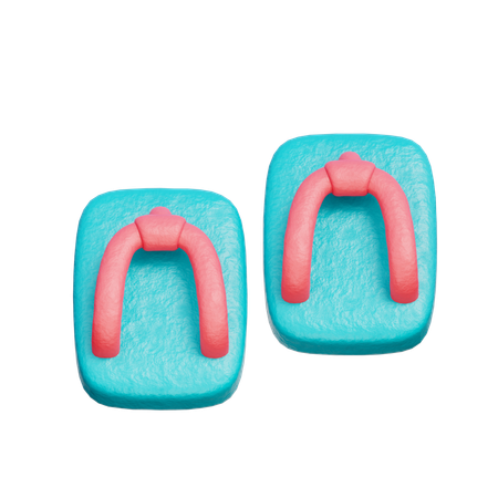 Sandália japonesa  3D Icon