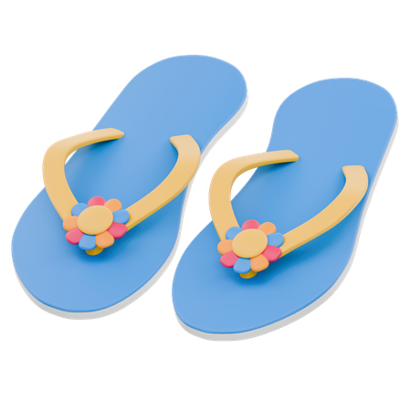 Sandálias de dedo  3D Icon
