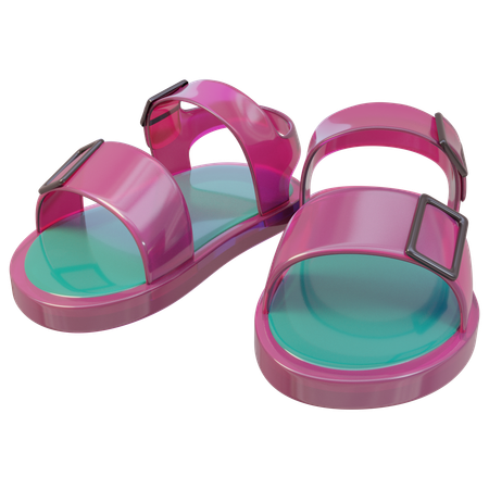 Sandalias de gelatina  3D Icon