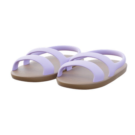 Sandalias de mujer  3D Icon