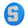 sandbox coins 3d logos