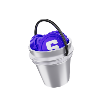 Sandbox Bucket  3D Illustration