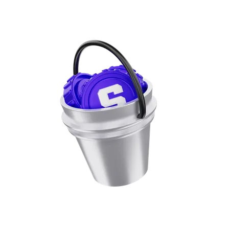 Sandbox Bucket  3D Illustration