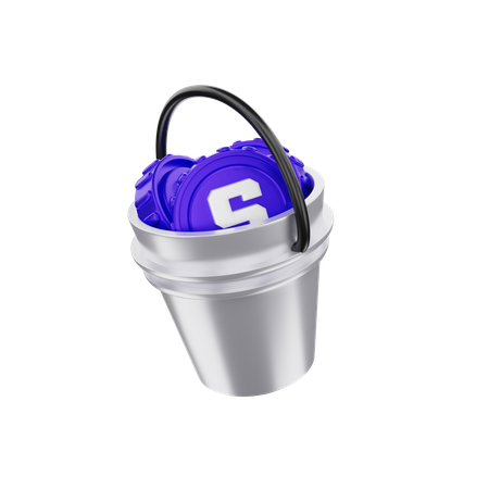 Sandbox Bucket 3D Illustration