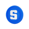 sandbox coin emoji 3d