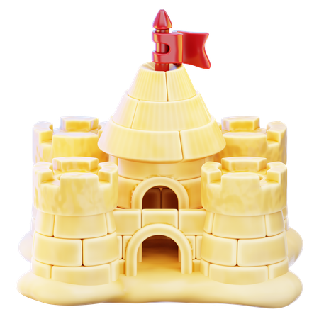 Sandburgspielzeug  3D-Symbol