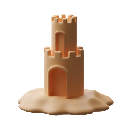 Sandcastle Download This Item Now 3D Icon