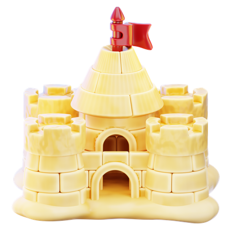 Sandcastle Toy  3D Icon