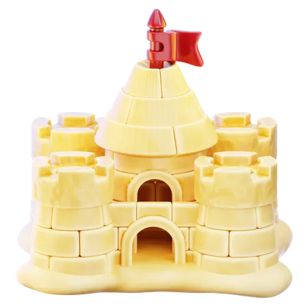 Sandcastle Toy  3D Icon