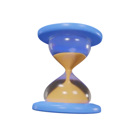 Hourglass Isolated On White Background Icon Illustration 3 D Rendering For Business 3D Icon
