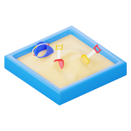 Sandkasten  3D-Symbol