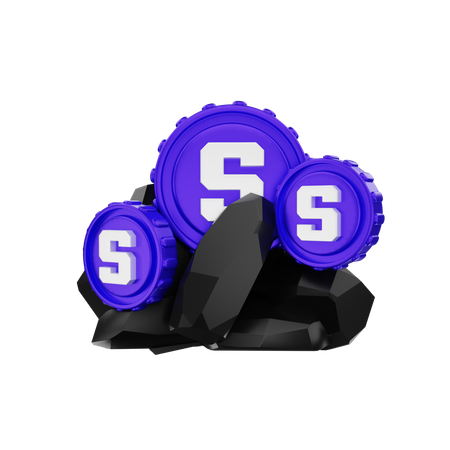 Sandkasten auf Felsen  3D-Symbol