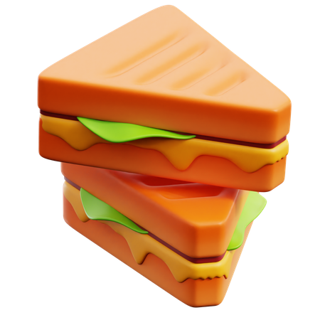 Sanduíche  3D Icon