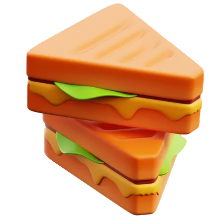 Sanduíche  3D Icon