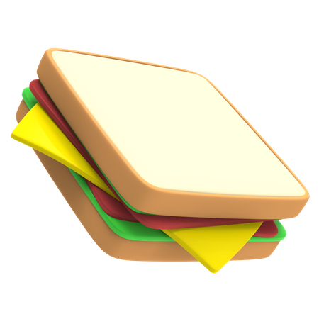 Sanduíche  3D Icon