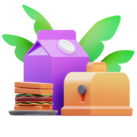 Sanduíche  3D Icon