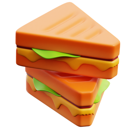 Sanduíche  3D Icon