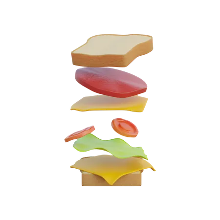 Ilustracao 3 D Do Icone Do Fast Food No Estilo Dos Desenhos Animados 3D Illustration