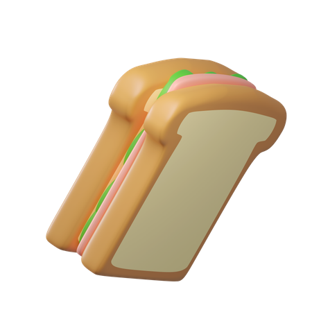 Sanduíche  3D Icon