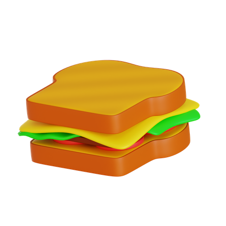 Sanduíche  3D Icon