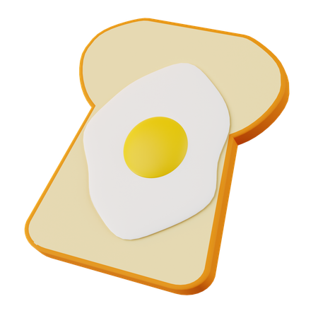 Sanduíche de ovo  3D Icon