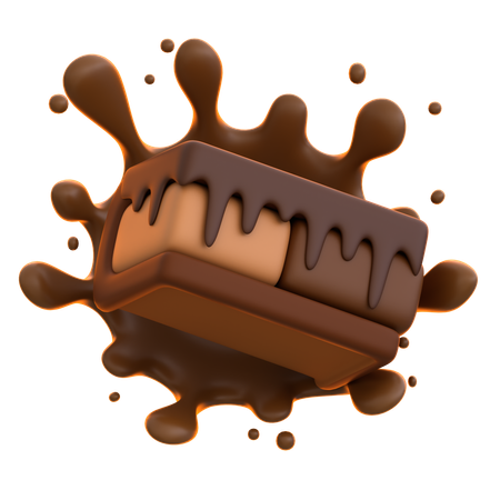 Sorvete de sanduíche de chocolate  3D Icon