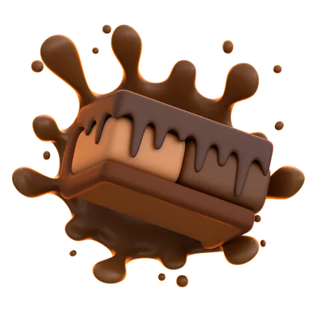 Sorvete de sanduíche de chocolate  3D Icon