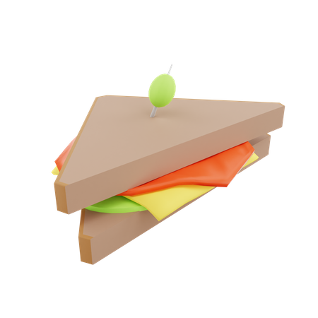 Sanduíche vegetal  3D Icon
