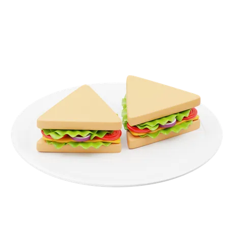 Sanduíche vegetariano  3D Icon