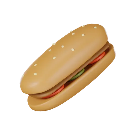 3 D Fast Food Sandwiches 3D Icon
