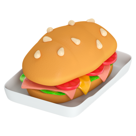 Sándwiches  3D Icon