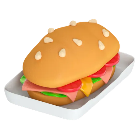 Sándwiches  3D Icon