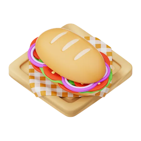 Sandwich  3D Icon