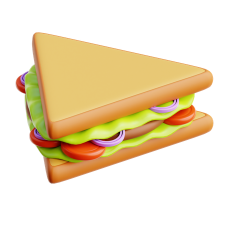 Sándwich  3D Icon