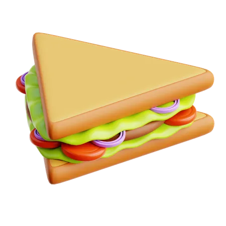 Sándwich  3D Icon