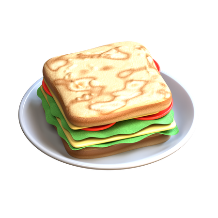 Sándwich  3D Icon