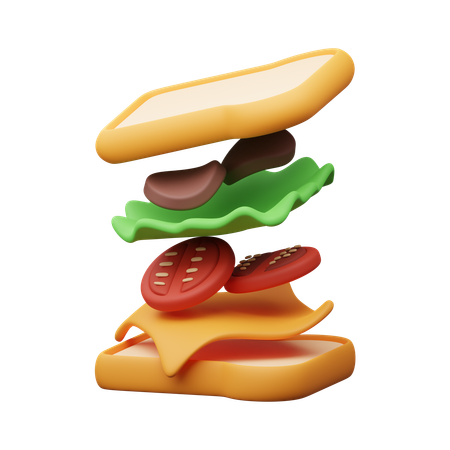 Sandwich  3D Icon