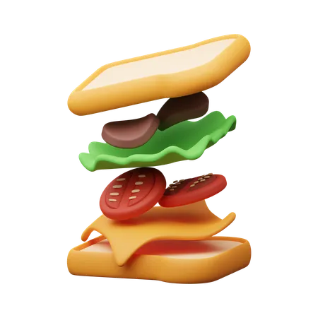 Sandwich  3D Icon