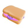 3d sandwich emoji 3d