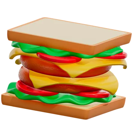 Sandwich  3D Icon