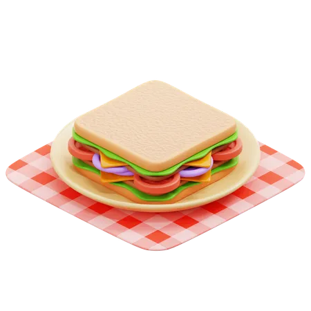 Sandwich  3D Icon